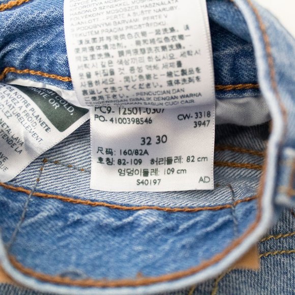 Levis Original 501 Jeans Distressed High Rise - Picture 5 of 7